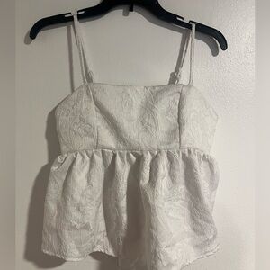 White design tank top